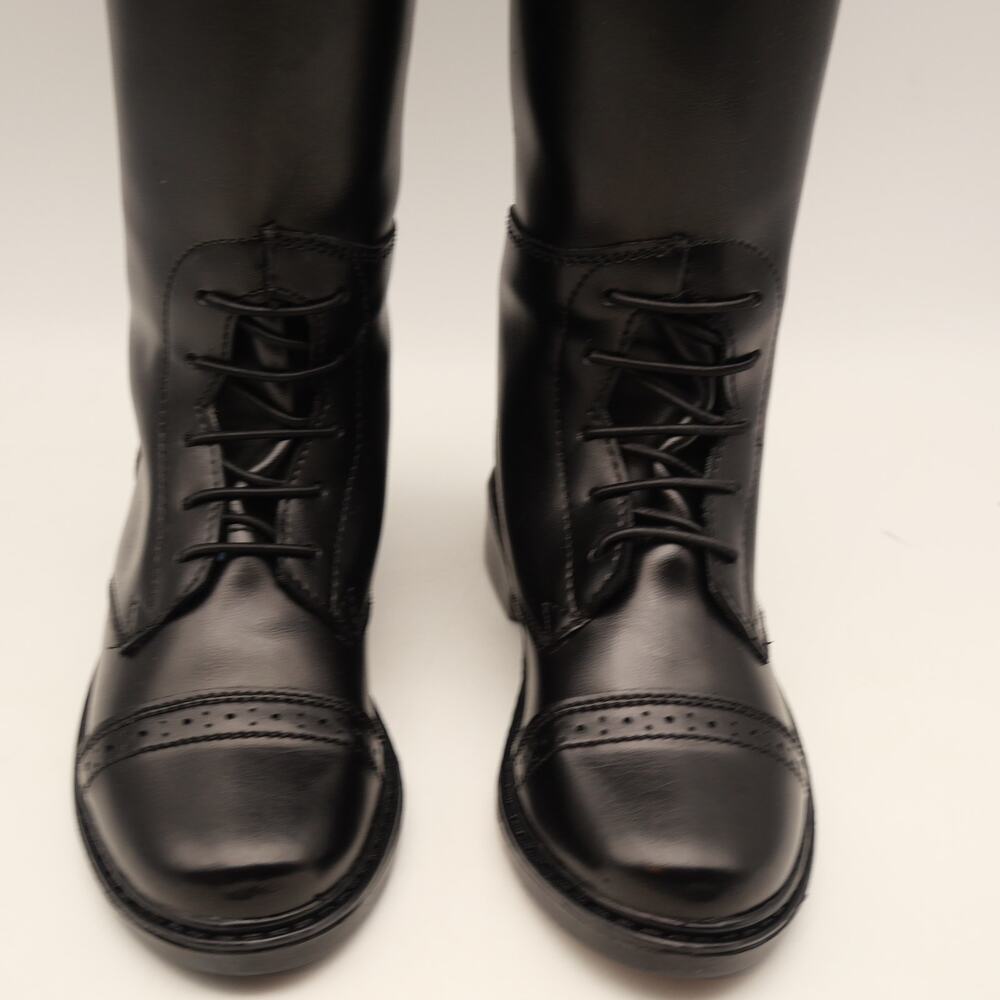 NEW TuffRider Kid's Size 13 Starter Back Zip Field Boots Black - Picture 7 of 11